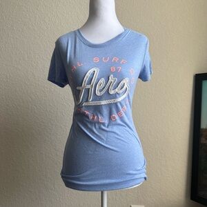 Aeropostale Blue Short Sleeve Tee Essential